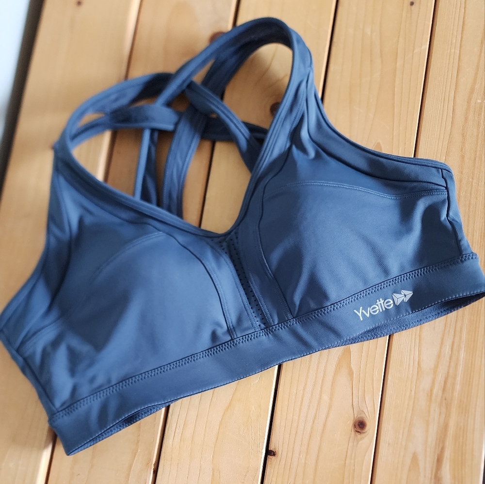 Yvette Blue Sports Bra Size Large